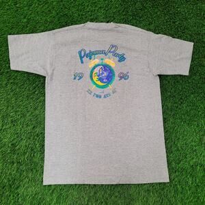 Vintage 1996 Pajama-Party Shirt Womens Large 20x28 Kansas University